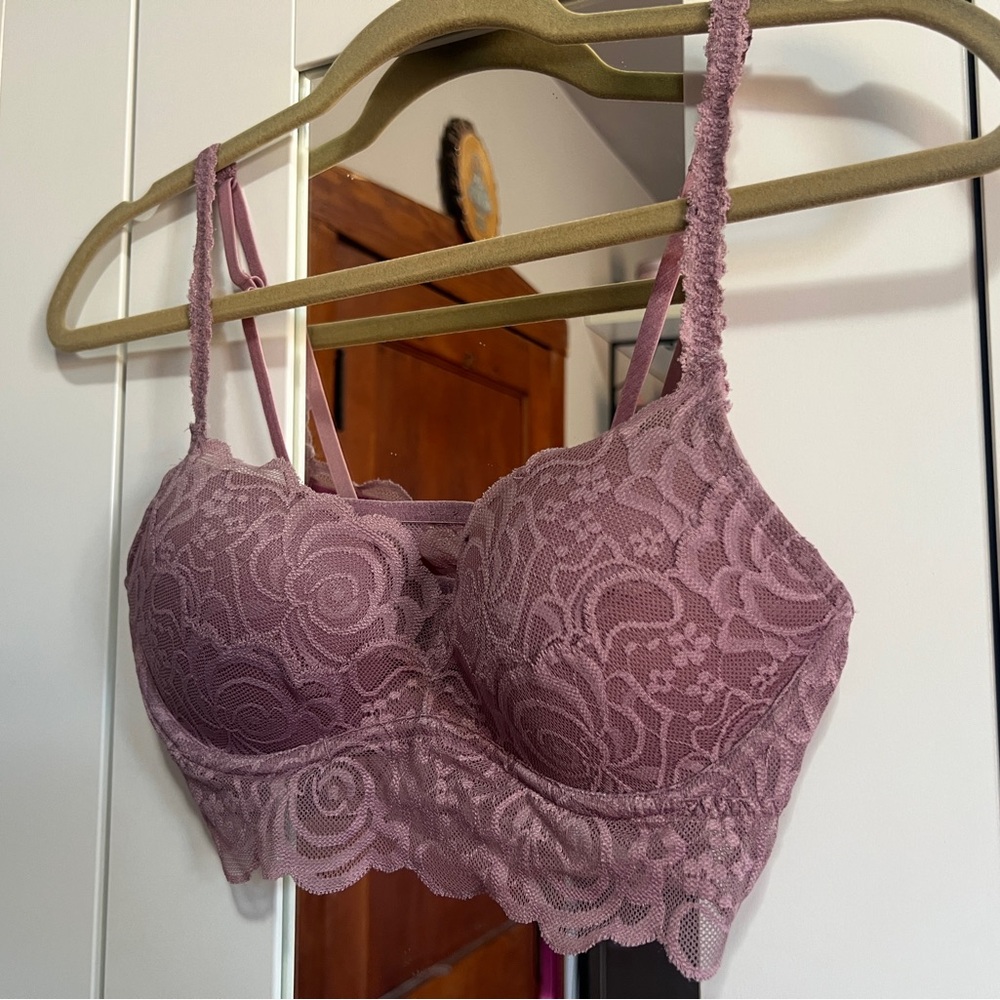 Victoria's Secret Lace Bralette in Dusty Rose
